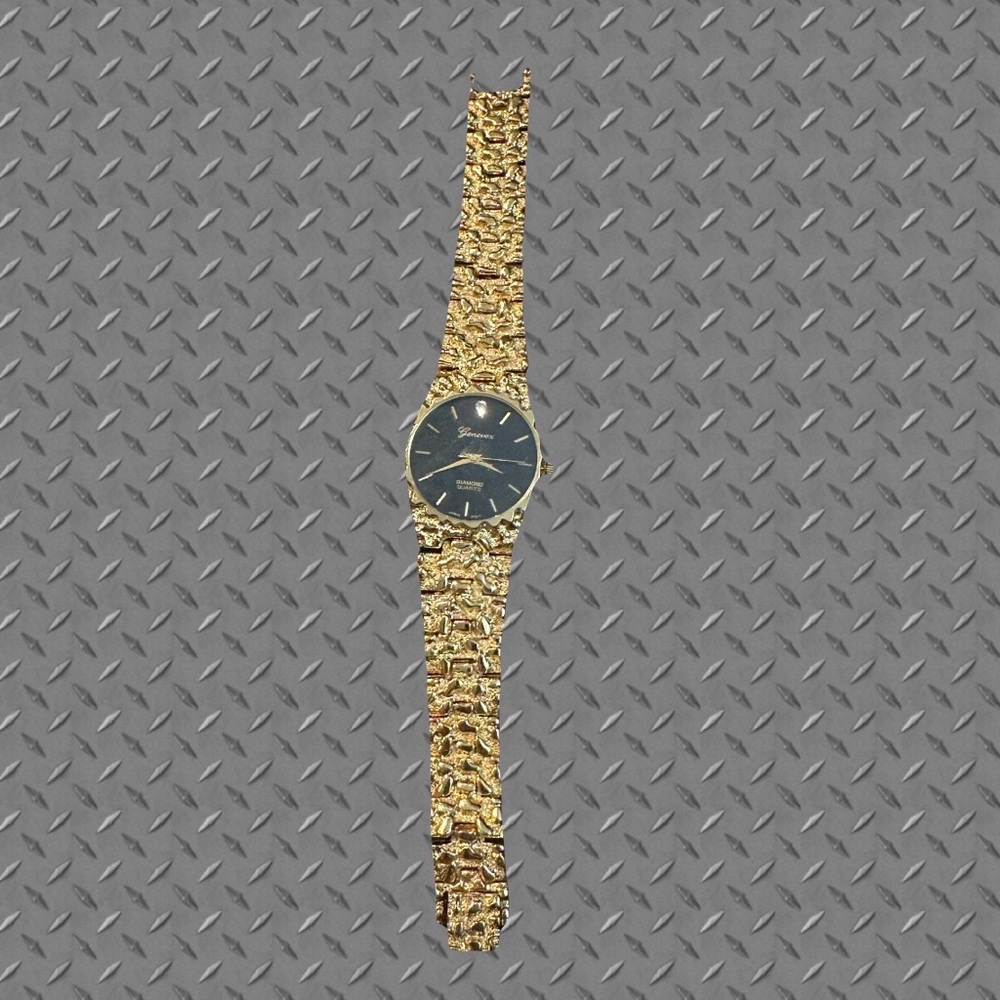 Geneva Gold and Black Watch